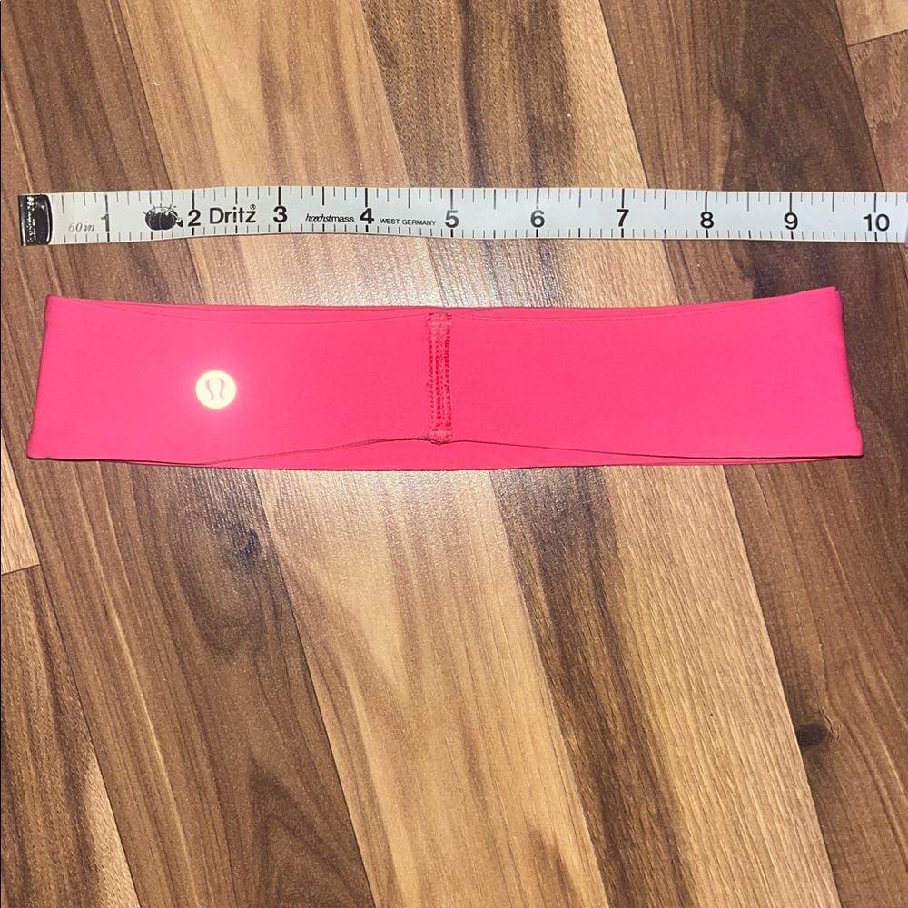 Red Headband with Black Stripes